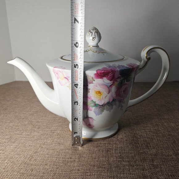 Rare Noritake Japan Circa 1908 Maruki Symbol Large Pink Cabbage Rose Pattern - Picture 12 of 12